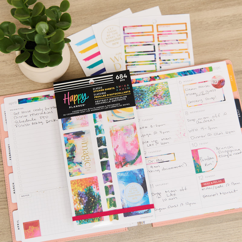 Abstract Watercolor - Value Pack Stickers