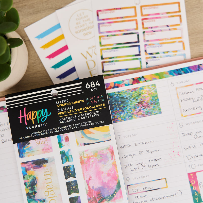 Abstract Watercolor - Value Pack Stickers