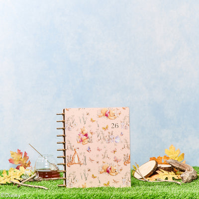 2028 Disney Winnie the Pooh Seasonal Customizable Planner - Big Vertical Layout - 12 Months