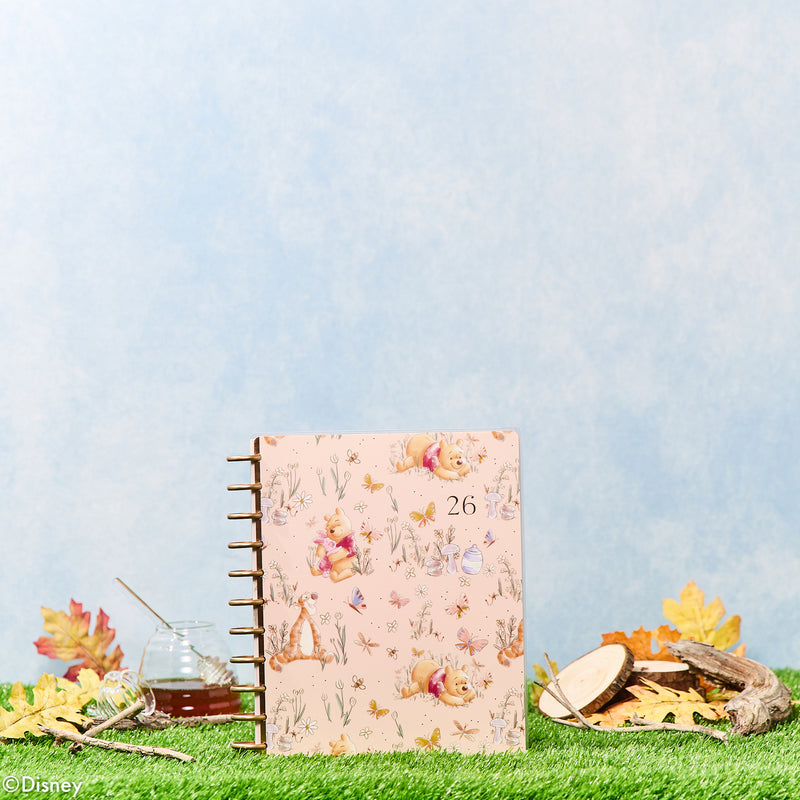 2028 Disney Winnie the Pooh Seasonal Customizable Planner - Big Vertical Layout - 12 Months