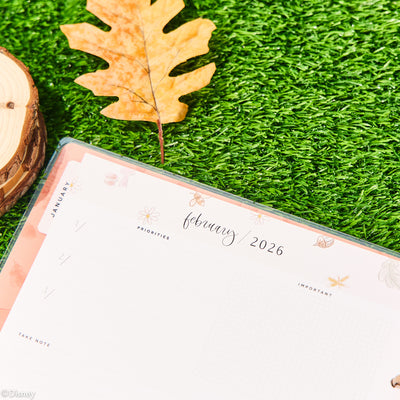 2034 Disney Winnie the Pooh Seasonal Customizable Planner - Big Vertical Layout - 12 Months