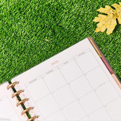 2036 Disney Winnie the Pooh Seasonal Customizable Planner - Big Vertical Layout - 12 Months