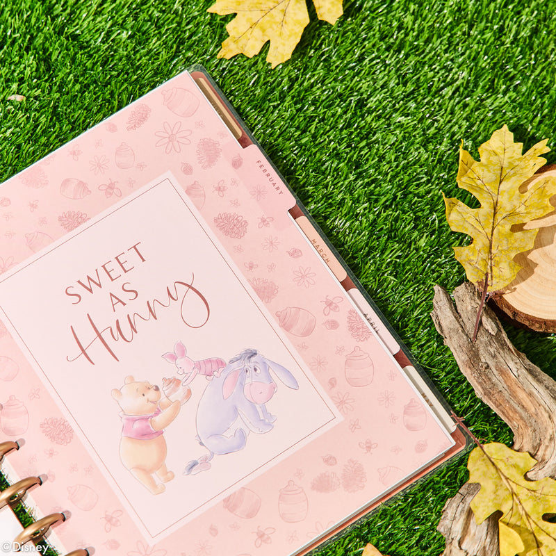 2027 Disney Winnie the Pooh Seasonal Customizable Planner - Big Vertical Layout - 12 Months