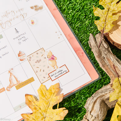 2031 Disney Winnie the Pooh Seasonal Customizable Planner - Big Vertical Layout - 12 Months