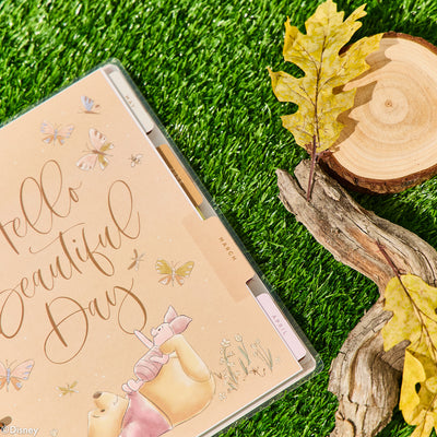 2027 Disney Winnie the Pooh Seasonal Customizable Planner - Classic Dashboard Layout - 12 Months