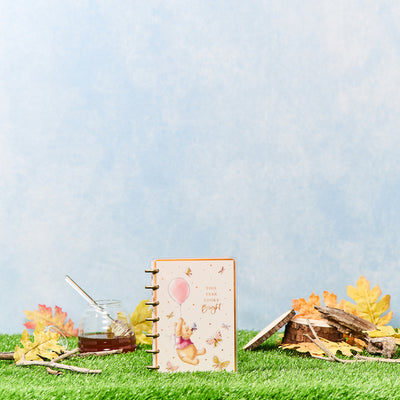 2028 Disney Winnie the Pooh Seasonal Customizable Planner - Mini Vertical Layout - 12 Month