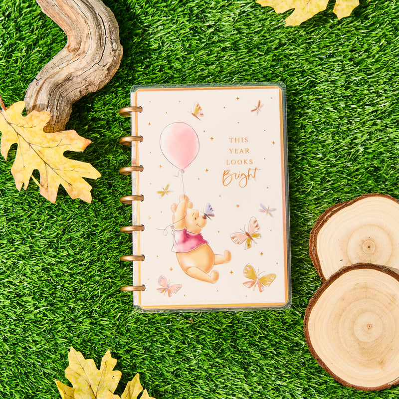 2032 Disney Winnie the Pooh Seasonal Customizable Planner - Mini Vertical Layout - 12 Month