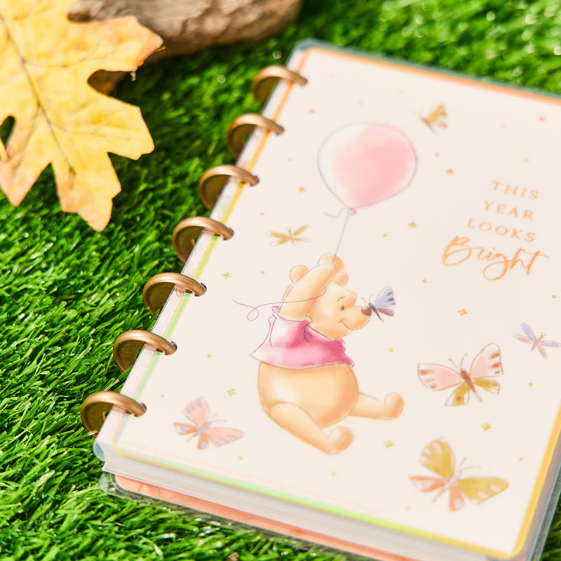 2033 Disney Winnie the Pooh Seasonal Customizable Planner - Mini Vertical Layout - 12 Month