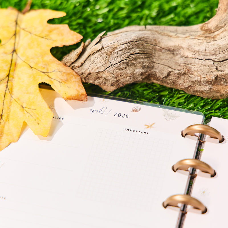 2034 Disney Winnie the Pooh Seasonal Customizable Planner - Mini Vertical Layout - 12 Month