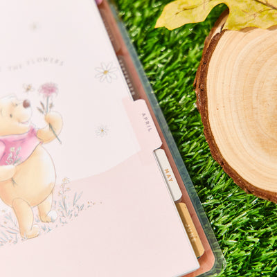 2035 Disney Winnie the Pooh Seasonal Customizable Planner - Mini Vertical Layout - 12 Month