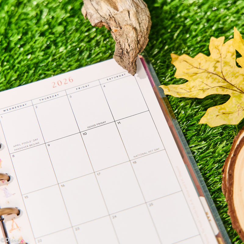 2037 Disney Winnie the Pooh Seasonal Customizable Planner - Mini Vertical Layout - 12 Month