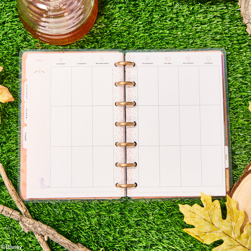 2036 Disney Winnie the Pooh Seasonal Customizable Planner - Mini Vertical Layout - 12 Month
