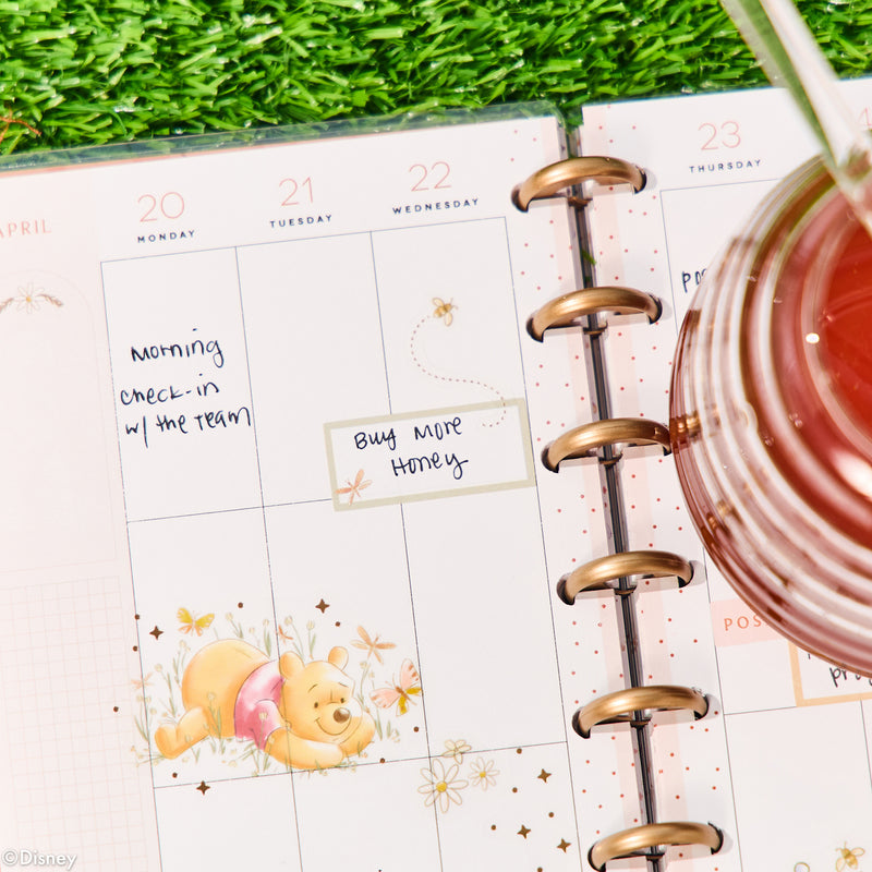 2030 Disney Winnie the Pooh Seasonal Customizable Planner - Mini Vertical Layout - 12 Month