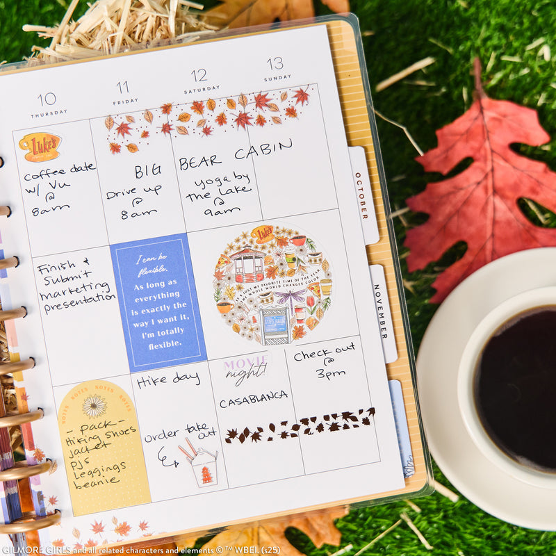 2034 Gilmore Girls Customizable Planner - Classic Vertical Layout - 12 Months