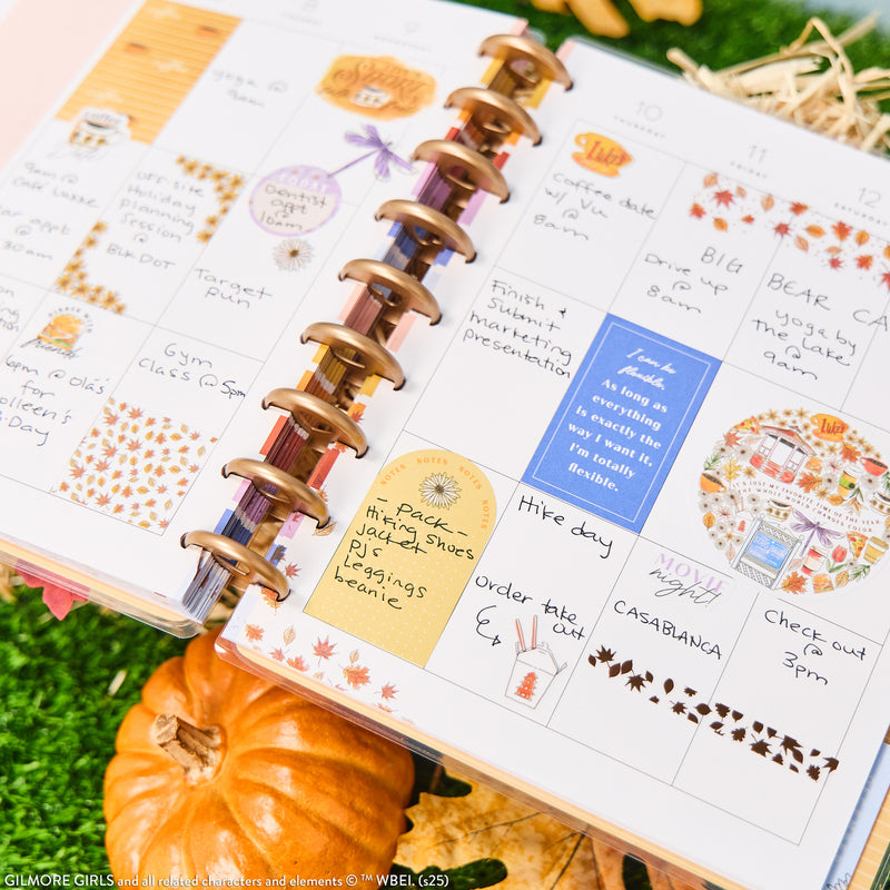 2027 Gilmore Girls Customizable Planner - Classic Vertical Layout - 12 Months