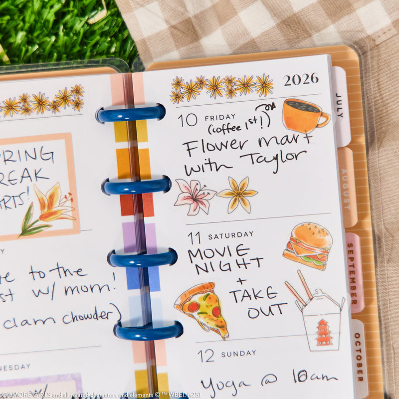 2030 Gilmore Girls Customizable Planner - Skinny Mini Horizontal Layout - 12 Months