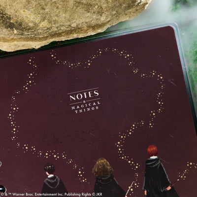 Harry Potter Enchanted Grounds - Dotted Lined+ Dot Grid Classic Notebook - 60 Sheets