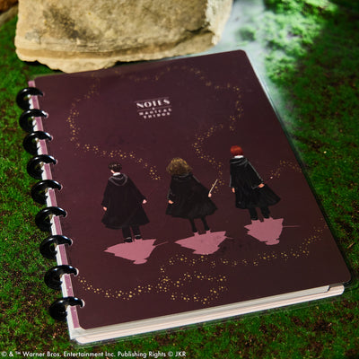 Harry Potter Enchanted Grounds - Dotted Lined+ Dot Grid Classic Notebook - 60 Sheets