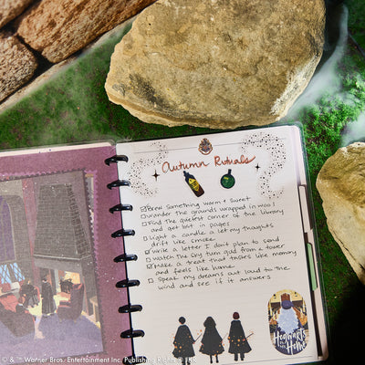 Harry Potter Enchanted Grounds - Dotted Lined+ Dot Grid Classic Notebook - 60 Sheets