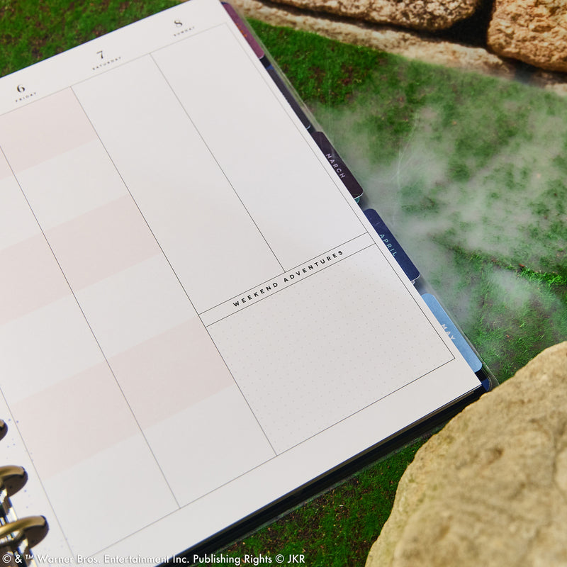 2035 Harry Potter Enchanted Grounds Customizable Planner - Big Color Block Layout - 12 Months