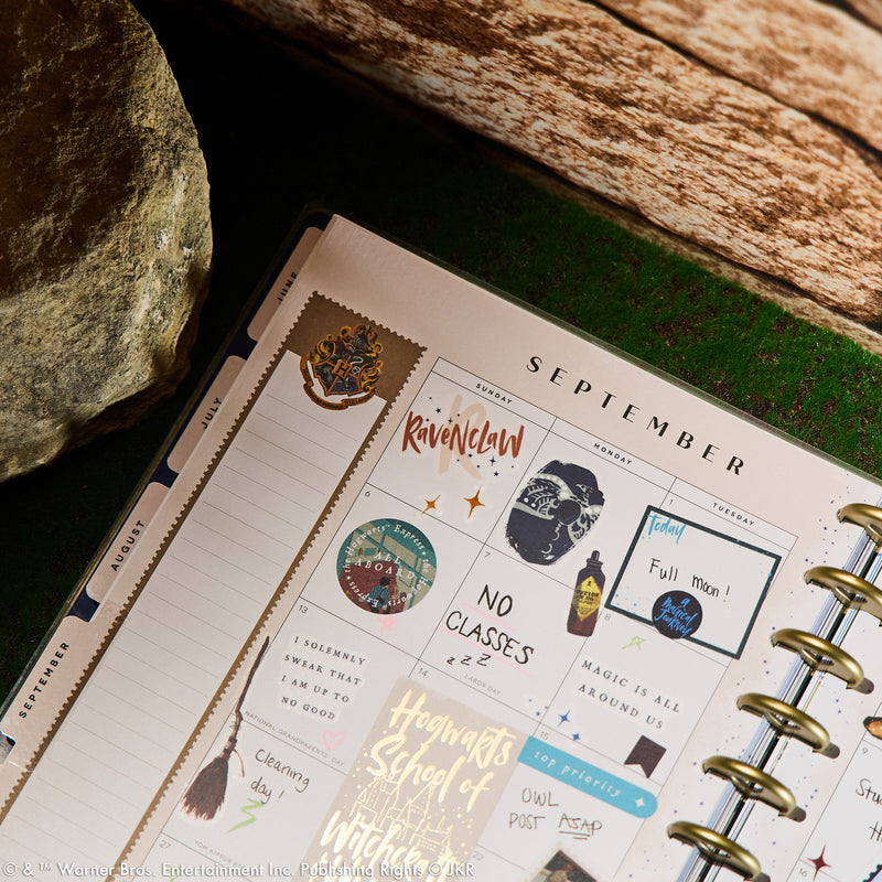 2036 Harry Potter Enchanted Grounds Customizable Planner - Big Color Block Layout - 12 Months