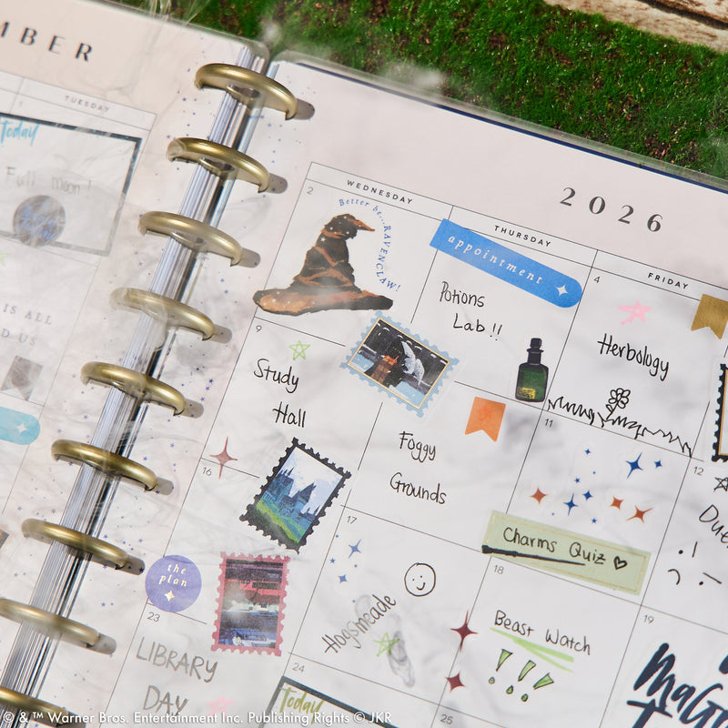 2037 Harry Potter Enchanted Grounds Customizable Planner - Big Color Block Layout - 12 Months