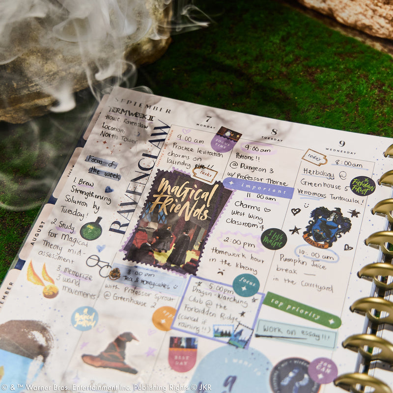2038 Harry Potter Enchanted Grounds Customizable Planner - Big Color Block Layout - 12 Months
