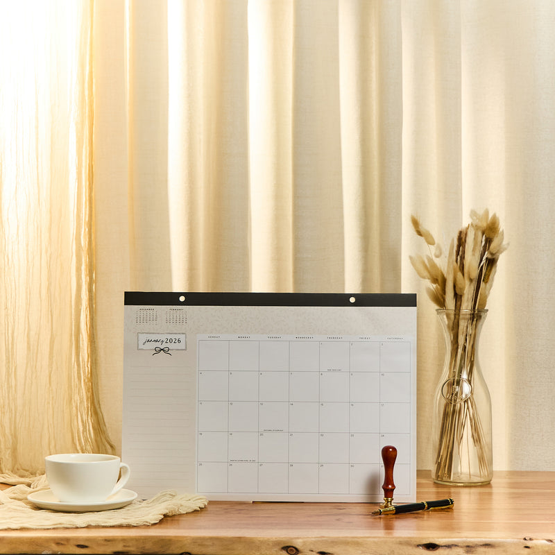 Modern Charm - 2026 Small Desk Calendar - 12 Month