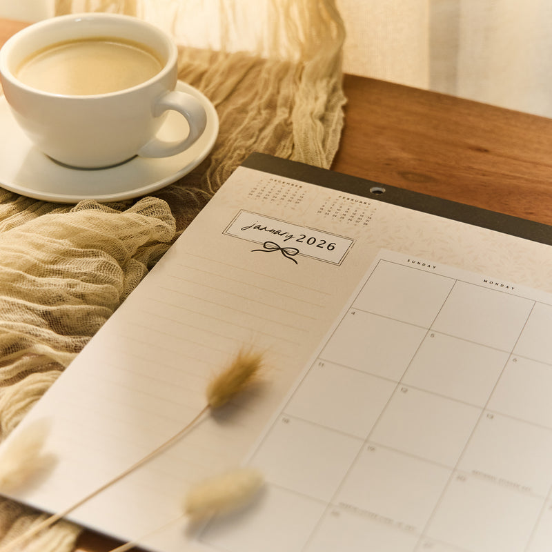 Modern Charm - 2026 Small Desk Calendar - 12 Month