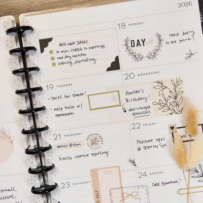 2030 Heritage Charm Customizable Planner - Big Dashboard Layout - 12 Months