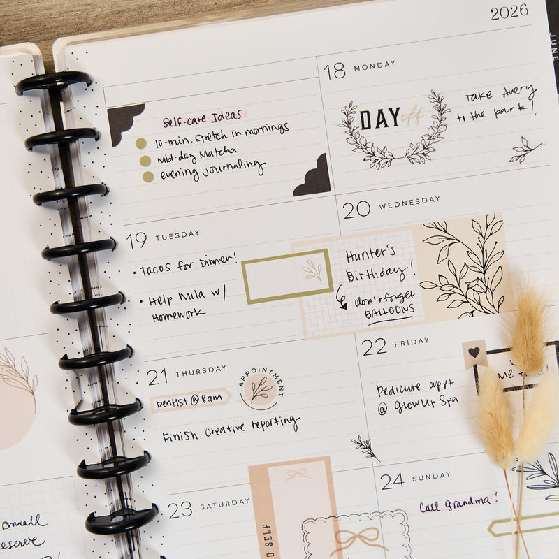 2030 Heritage Charm Customizable Planner - Big Dashboard Layout - 12 Months