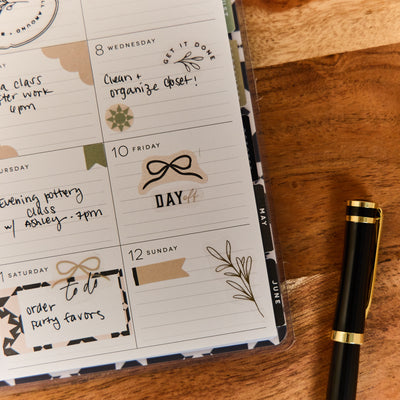 2031 Heritage Charm Customizable Planner - Mini Dashboard Layout - 12 Months