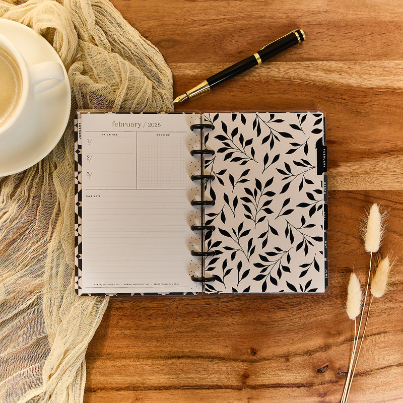 2032 Heritage Charm Customizable Planner - Mini Dashboard Layout - 12 Months