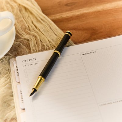 2037 Uplifting Notes Customizable Planner - Big Dashboard Layout - 12 Month