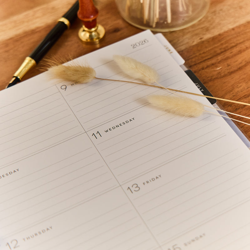 2038 Uplifting Notes Customizable Planner - Big Dashboard Layout - 12 Month