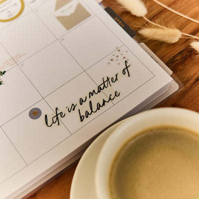 2039 Uplifting Notes Customizable Planner - Big Dashboard Layout - 12 Month