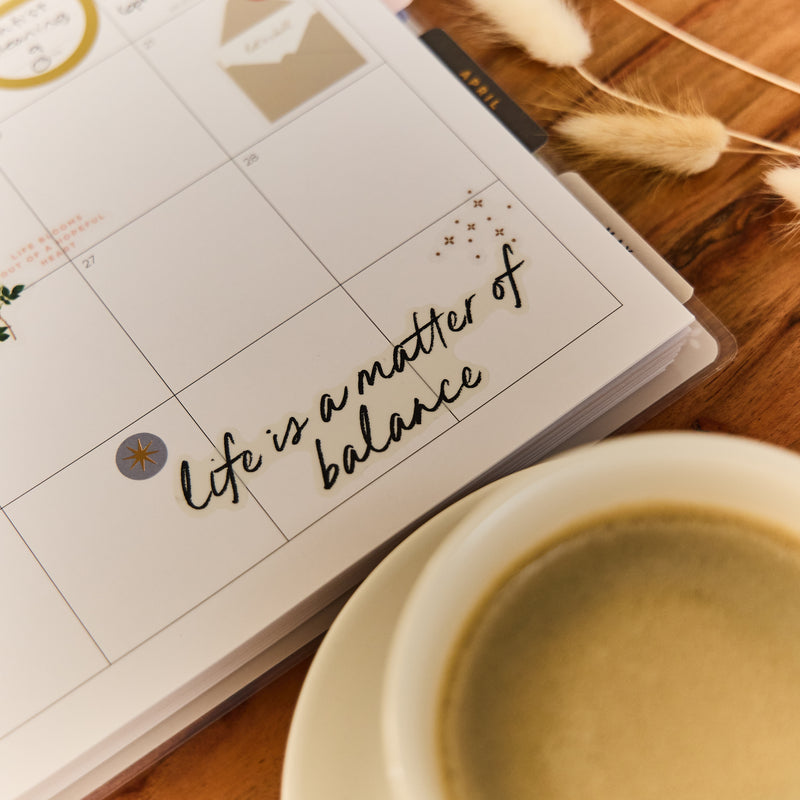 2039 Uplifting Notes Customizable Planner - Big Dashboard Layout - 12 Month