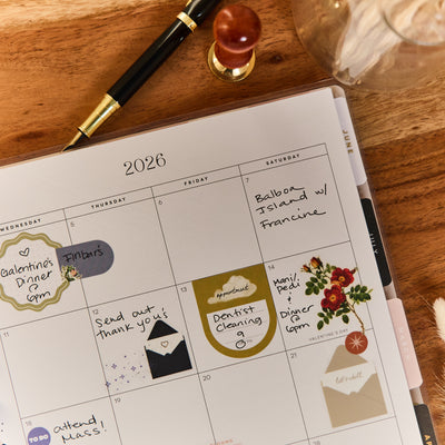 2031 Uplifting Notes Customizable Planner - Big Dashboard Layout - 12 Month