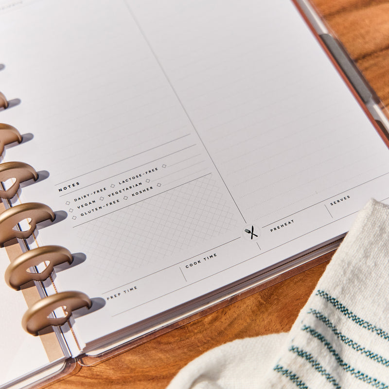 Rustic Roots Meal Planning - Classic Guided Meal Planning Journal - 80 Sheets