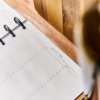 2036 Rustic Roots Customizable Meal Planner - Classic Meal Planning Layout - 12 Month