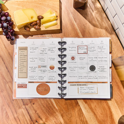 2029 Rustic Roots Customizable Meal Planner - Classic Meal Planning Layout - 12 Month