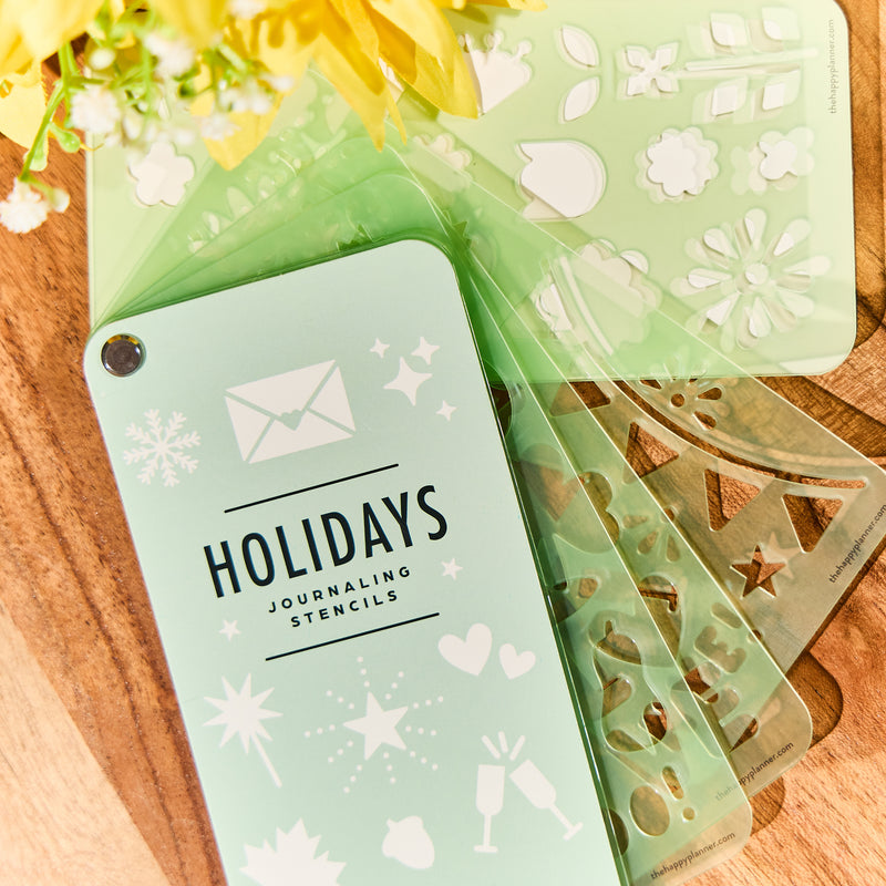 Holidays - Stencil Fan Book - 5 Sheets