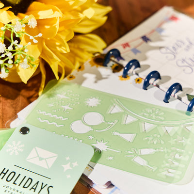 Holidays - Stencil Fan Book - 5 Sheets