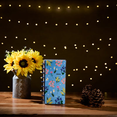 2028 Seasonal Charm Customizable Planner - Skinny Classic Horizontal Layout - 12 Month