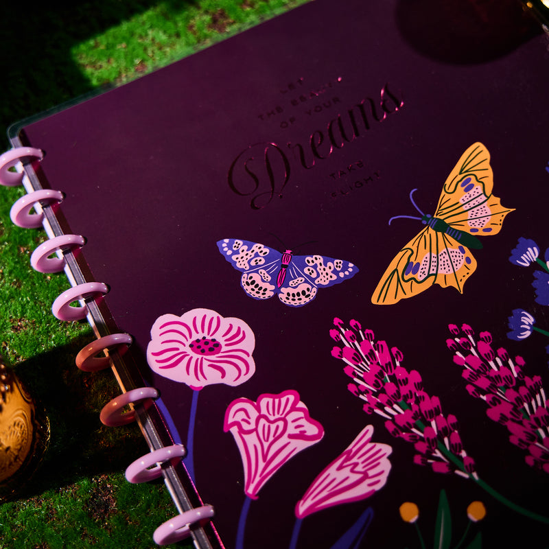 Butterfly Botanics - Dotted Lined Big Notebook - 60 Sheets
