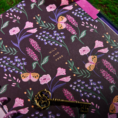 Butterfly Botanics - Dotted Lined Big Notebook - 60 Sheets