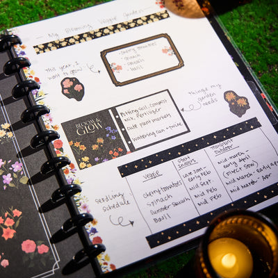 Dark Garden - Dotted Lined Classic Notebook - 60 Sheets