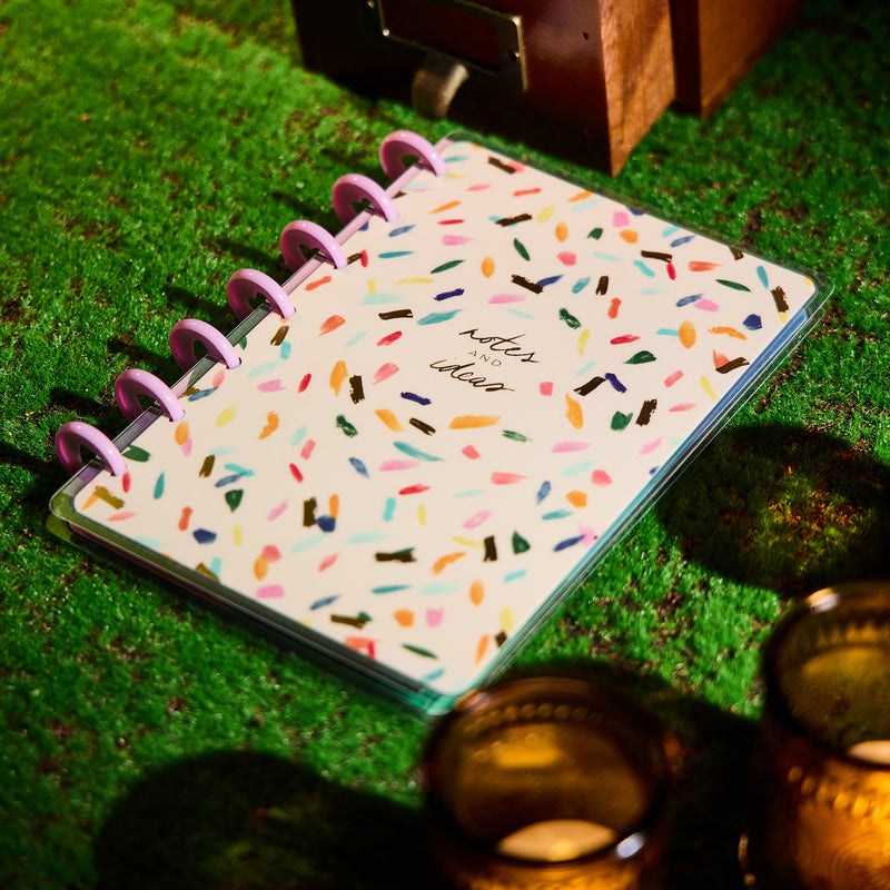 Floral Energy - Dotted Lined Mini Notebook - 60 Sheets