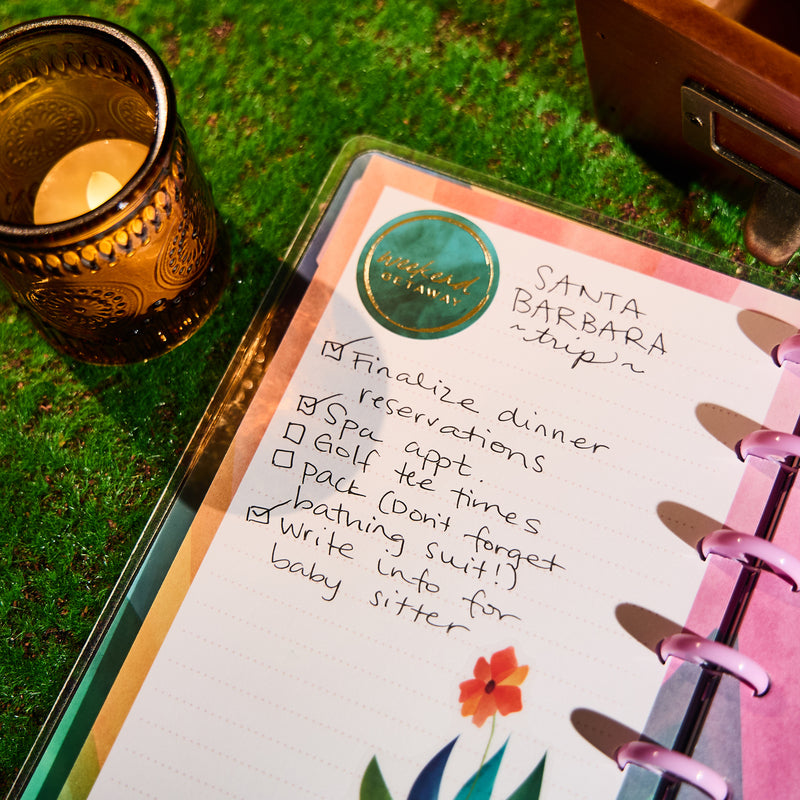 Floral Energy - Dotted Lined Mini Notebook - 60 Sheets