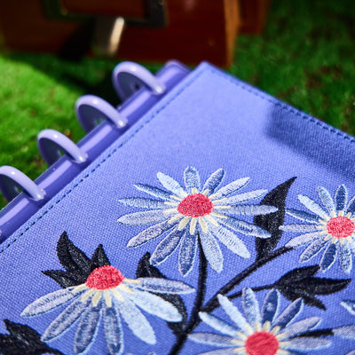 2034 SPECIALTY Florescent Florals Customizable Planner - Classic Vertical Layout - 12 Months